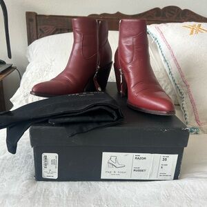 Rag & Bone Russet Heeled Ankle Boots